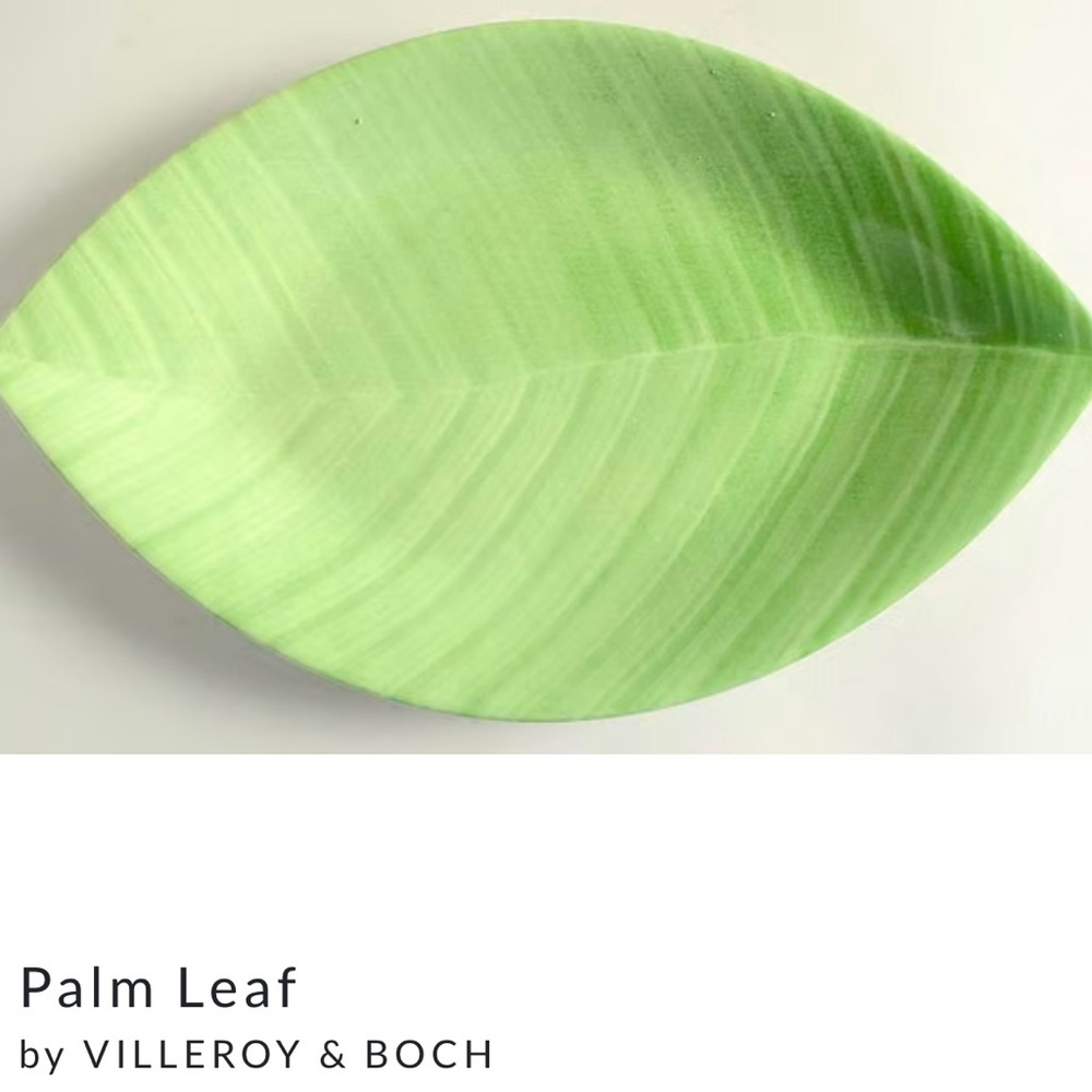 🍃VILLEROY & BOCH LEAF PLATE-Beautiful Serving Dish for your Spring Table